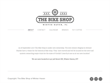 Tablet Screenshot of bikeshopofwinterhaven.com